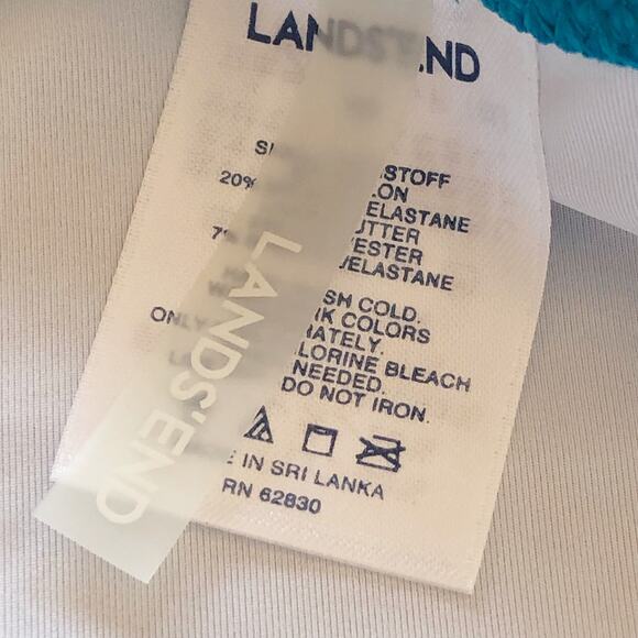 Lands End Size 18 Aqua Blue Swim Bottom Bikini  NEW - Picture 5 of 5